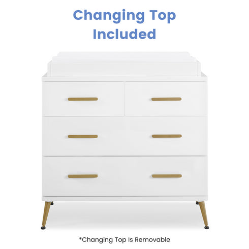 Delta Sloane 4 Drawer Dresser With Changing Top